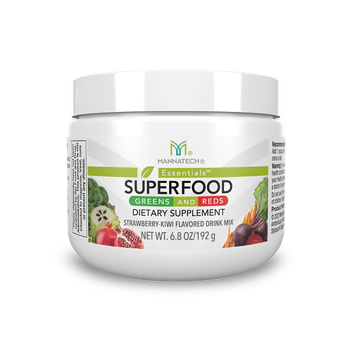 Superfood Greens and Reds: Una completa mezcla de superalimentos con 20 fitonutrientes ricos en nutrientes procedentes de plantas, frutas y verduras, formulada exclusivamente con guanábana, betaína y Ambroguard.