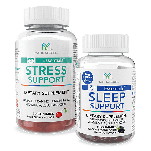 Gominolas Stress y Stress y Sleep Support de Mannatech: Relájate. Descansa. Repite.