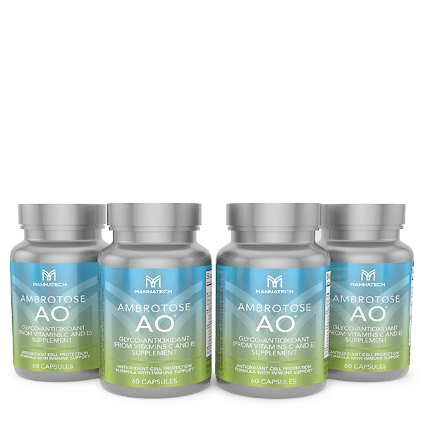 Ambrotose AO<sup>®</sup> (60 Kapseln im 4er-Pack): Bekämpfen Sie Umweltverschmutzung, Toxine und Stress