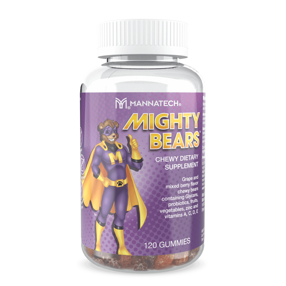 <sup>MightyBearsTM</sup>: Delicioso suporte probiótico e multi-benéfico*.